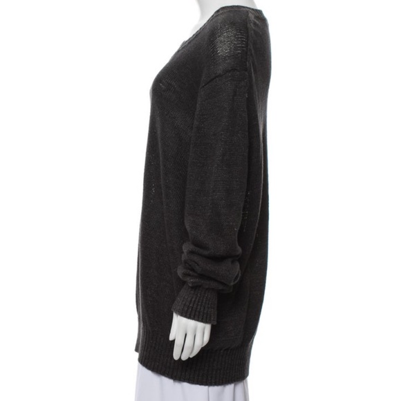 Vince oversize slouchy V Neck knit sweater - Picture 2 of 7